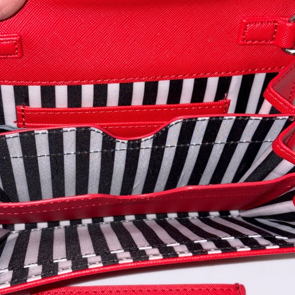 Mark Tetro red westie crossbody purse with matching small wallet - Picture 7 of 11